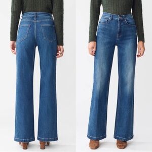 J MCLAUGHLIN Flare High Rise Medium Wash Stretch Denim Jeans Pants Sz 10